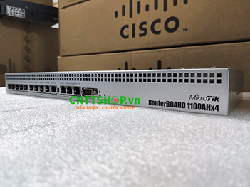 Router Mikrotik RB1100AHx4 13 Port GE, Rack 1U, băng thông IPsec 2,2Gbps