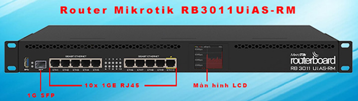 Thông số cấu hình phần cứng Router MikroTik RB3011UiAS-RM RB3011UiAS-RM