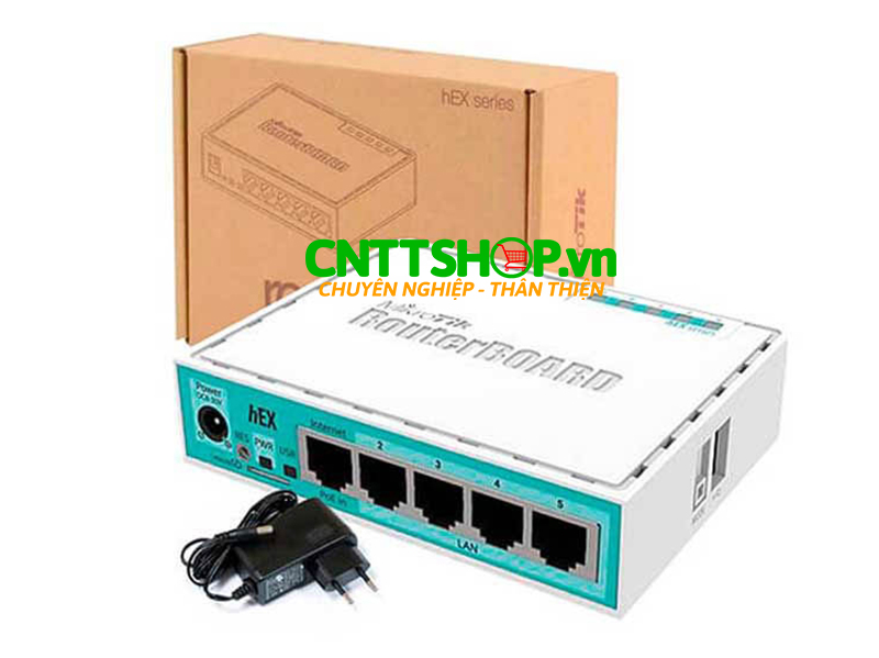 Full box router Mikrotik RB750Gr3 Hex