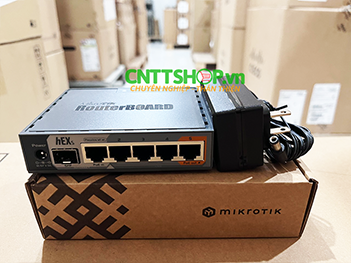 Mikrotik Router RB760iGS, 1x SFP, 5x 1GE RJ45, PoE in/out, RouterOS L4