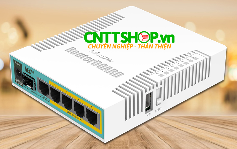 RB960PGS Router Mikrotik Hex PoE 5 Port 1G Ethernet with PoE, 1 Port SFP