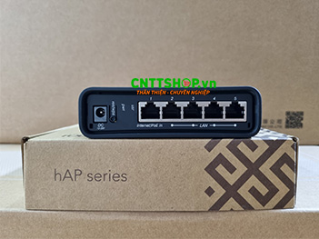 hAP ac² Mikrotik router wifi dual-band 802.11ac, 5 gigabit ethernet port.