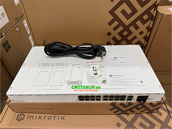 Switch MikroTik CRS320-8P-8B-4S+RM 16 Port GE PoE PoE++, 4 Port SFP+