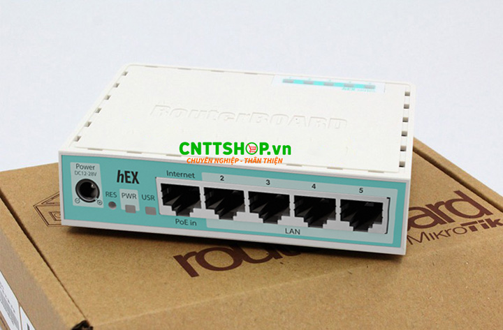 Bộ đinh tuyến Router MikroTik hEX E5UG