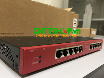 RB2011iL-IN Router Mikrotik 5 Port FE and 5 Port GE with PoE RouterOS L4