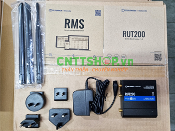 RUT200 Router Industrial Teltonika 1x WAN FE , 1x LAN FE, 4G/LTE