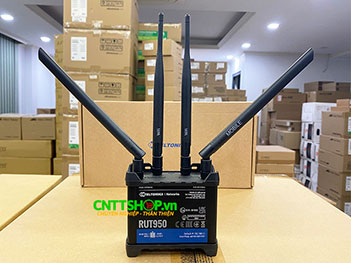 RUT950 Router Industrial Teltonika 1x WAN, 3x LAN, 4G/LTE, Wifi