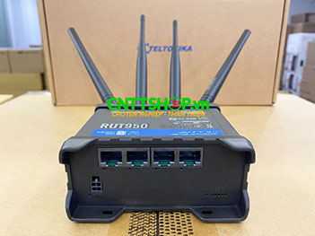RUT950 Router Industrial Teltonika 1x WAN, 3x LAN, 4G/LTE, Wifi