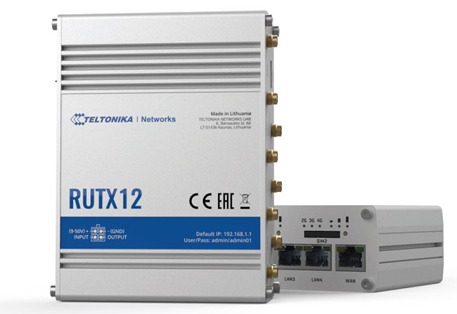 Router Industrial Cellular Teltonika RUTX12