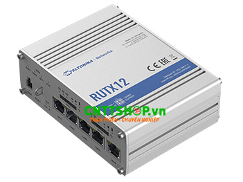 Bộ định tuyến công nghiệp Teltonika RUTX12 Dual LTE Cat 6, Wifi & BT