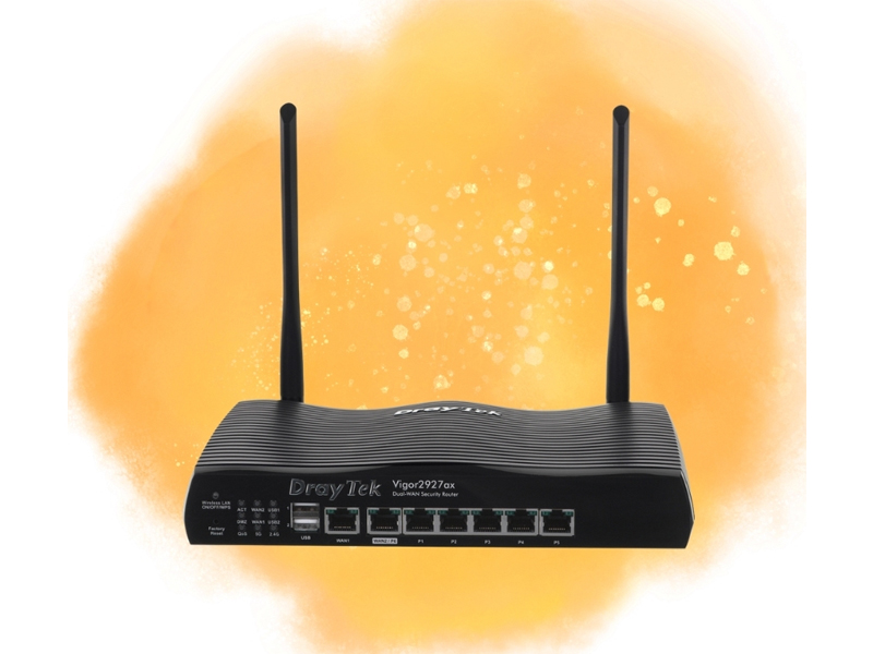 Router WIFI-6 DrayTek Vigor2927ax Dual-WAN VPN Firewall Router