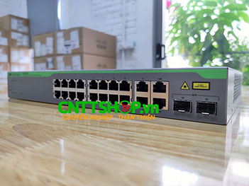 AT-FS750/20-10 Switch Allied Telesis, WebSmart, 16-port 10/100TX + 2 10/100/1000T