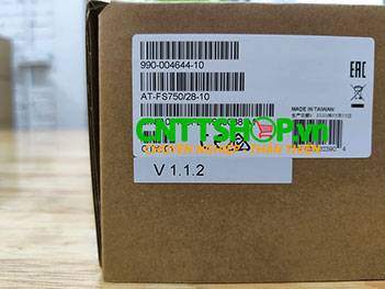 AT-FS750/28 Switch Allied Telesis 24-port 10/100TX and 2 combo 1000T/SFP