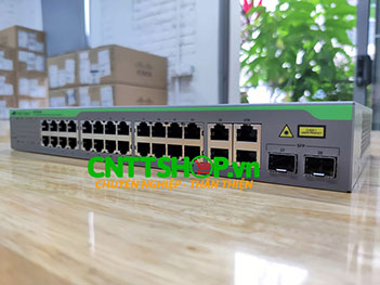 AT-FS750/28 Switch Allied Telesis 24-port 10/100TX and 2 combo 1000T/SFP