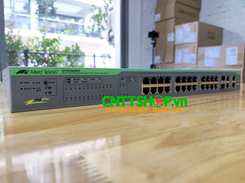 AT-FS750/28PS Switch Allied Telesis 24-port PoE+, 10/100TX 2 combo 1000T/SFP