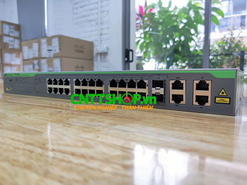 Switch Allied Telesis AT-FS750/28PS 24-port PoE+, 10/100TX 2 combo ...