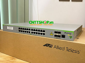 AT-FS980M/28PS-10 Allied Telesis 24 port 10/100TX, POE+ 375W, US Power Cord