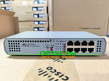 AT-GS910/8 Allied Telesis 8-port 10/100/1000T Unmanaged switch with internal PSU