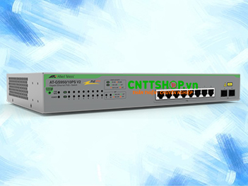 AT-GS950/10PSV2-10 Switch Allied Telesis, 8x 1GE PoE+ Ports, 2x 1G