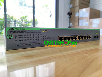 AT-GS950/10PS Allied Telesis 10 Ports GE (8 POE+ Enabled) WebSmart, 2 SFP Combo Ports