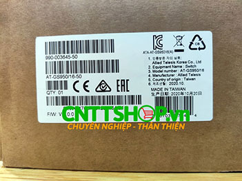 AT-GS950/16 Allied Telesis 16 Ports GE Eco-Friendly WebSmart Switch, 2 SFP Combo Ports