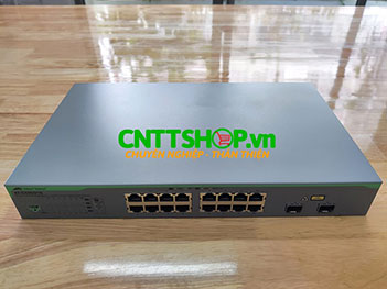 AT-GS950/16 Allied Telesis 16 Ports GE Eco-Friendly WebSmart Switch, 2 SFP Combo Ports