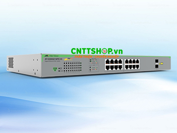 AT-GS950/18PSV2-10 Switch Allied Telesis, 16x 1GE PoE+, 2x SFP Ports