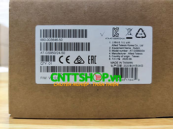 AT-GS950/24 Switch Allied Telesis 24 Ports 10/100/1000T Eco-Friendly WebSmart, 4 SFP Combo Ports