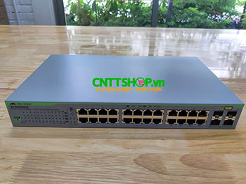 AT-GS950/24 Switch Allied Telesis 24 Ports 10/100/1000T Eco-Friendly WebSmart, 4 SFP Combo Ports