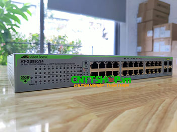 AT-GS950/24 Switch Allied Telesis 24 Ports 10/100/1000T Eco-Friendly WebSmart, 4 SFP Combo Ports