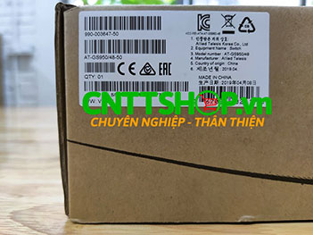 AT-GS950/48 Switch Allied Telesis 48-port 10/100/1000T eco-friendly WebSmart switch with 4 SFP combo ports