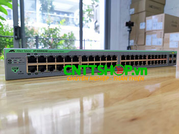 AT-GS950/48 Switch Allied Telesis 48-port 10/100/1000T eco-friendly WebSmart switch with 4 SFP combo ports
