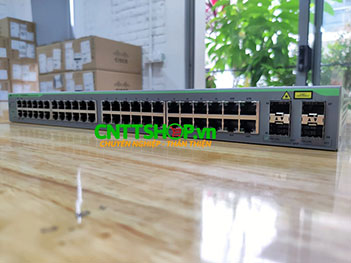 AT-GS950/48 Switch Allied Telesis 48-port 10/100/1000T eco-friendly WebSmart switch with 4 SFP combo ports
