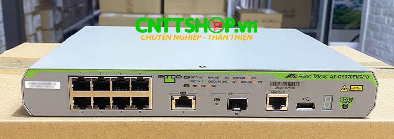 AT-GS970EMX/10-50 Switch Allied Telesis 8x 1GE, Uplink 10G mGig, 1 SFP+