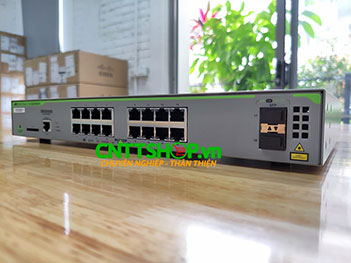 AT-GS970M/18 Switch Allied Telesis 16 Ports 10/100/1000T, 2 SFP Uplink