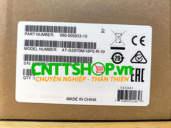 AT-GS970M/18PS-R Allied Telesis 16 Ports PoE+247W, 2 SFP ports with rack mount kit