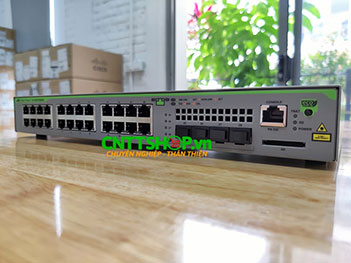 AT-GS970M/28-50 Allied Telesis Switch, EU Power Cord, 24 x 10/100/1000T ports, Layer 3