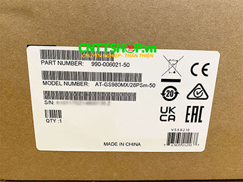 Switch Allied Telesis AT-GS980MX/28PSm-50 European Power Cord