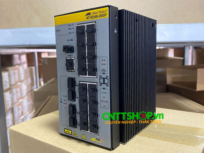 Hình ảnh Switch PoE+ công nghiệp Allied Telesis AT-IE340-20GP-80