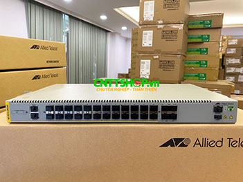 AT-IE510-28GSX-80 Allied Telesis 24 Ports SFP, 4x 1/10G SFP+, Industrial, Stackable Layer 3 Switch