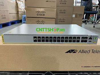 AT-x220-28GS-50 Switch Allied Telesis Managed, EU Power Cord, Layer 3