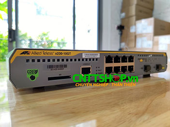 AT-x230-10GT Allied Telesis L3 Switch with 8 x 10/100/1000T ports, 2 x 100/1000X SFP ports