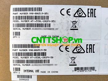 AT-x530L-28GPX Switch Allied Telesis 24 Ports PoE+ stackable, 4 Ports SFP+ Uplink