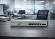 Bộ chuyển mạch mạng WebSmart Allied Telesis AT-iGS950/10PS-910 8 Copper Ports (8 POE+ Enabled), 2 SFP Ports, Fanless