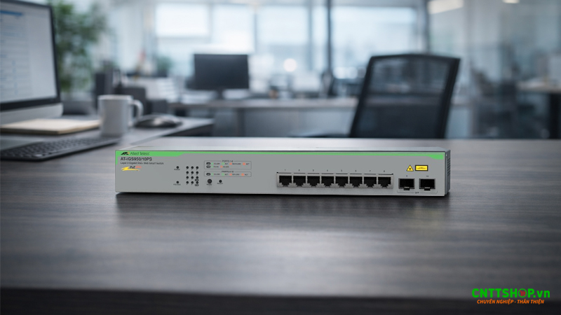 Thiết bị chuyển mạch Allied Telesis AT-iGS950/10PS-910