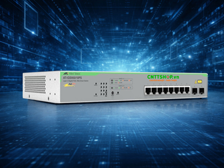 Switch mạng Allied Telesis AT-iGS950/10PS-950 8 Ports GE (8 POE+ Enabled) WebSmart, 2 SFP Ports