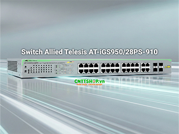 Switch Allied Telesis AT-iGS950/28PS-910 24 x GE PoE+, 4 x combo uplink