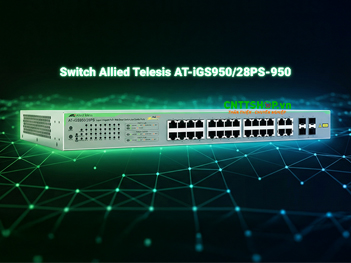 AT-iGS950/28PS-950 Switch Allied Telesis 28 Ports EU Power Cord