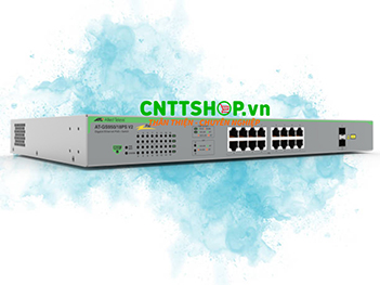 Allied Telesis AT-GS950/18PSV2-50 Gigabit PoE Switch, European Power Cord