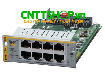 AT-SBx81XLEM/GT8 Allied Telesis 8 Ports 1G RJ45 Expansion Module